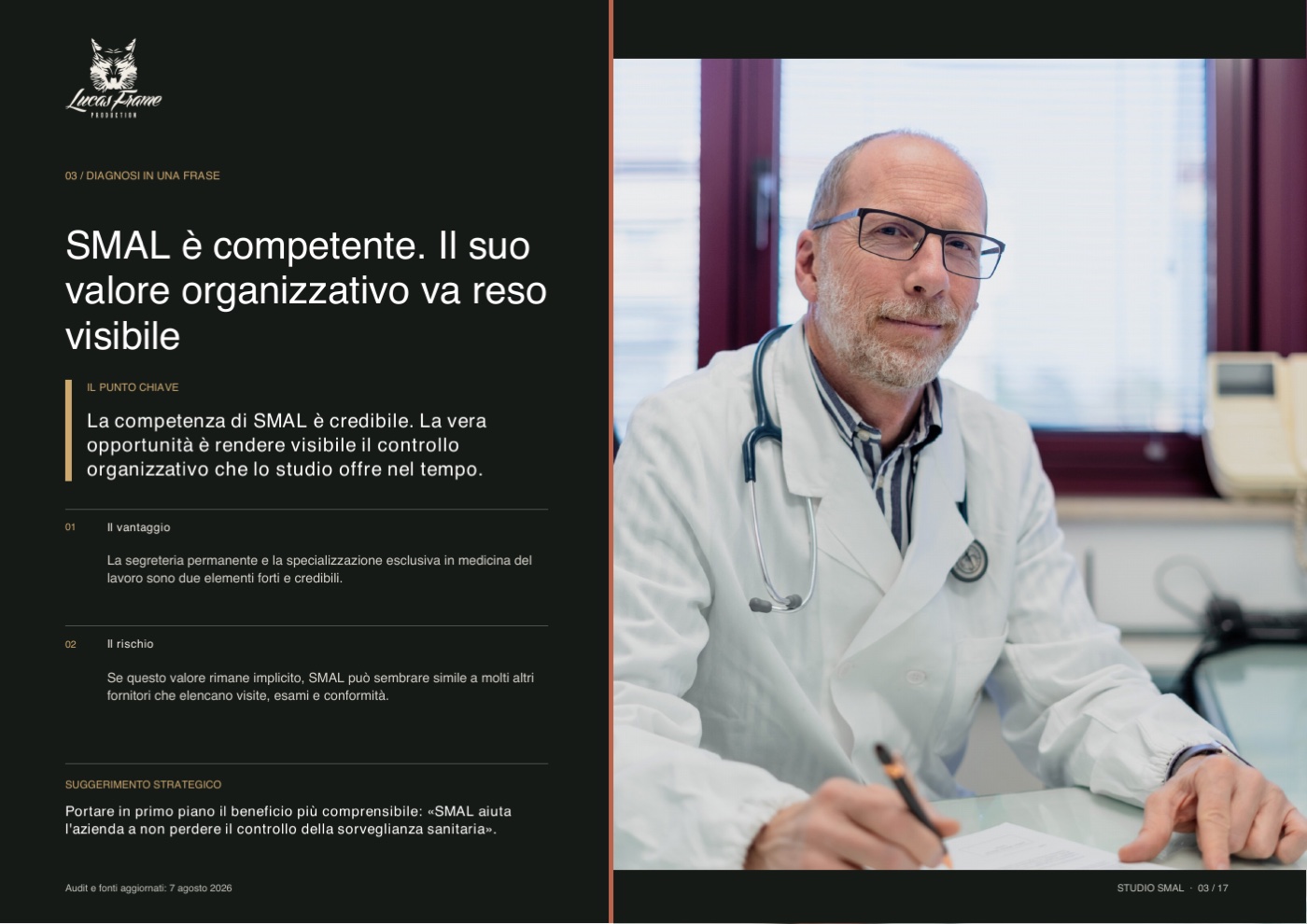Pagina del CSA Focus Studio SMAL